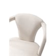 Palmer Dining Armchair with Solid Wood Frame in Ivory - Set of 2