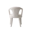 Palmer Dining Armchair with Solid Wood Frame in Ivory - Set of 2