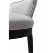 Carrington Dining Armchair with Solid Wood Frame in Light Gray - Set of 2