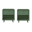 Granville Nightstand 1.0 made from Solid Wood in Sage Green - Set of 2