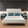 Manhattan Comfort Granville Solid Wood Nightstand 1.0 in Light Gray- Set of 2