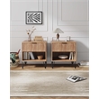 DUMBO 1.0 Nightstand from Engineered Wood in Golden Brown - Set of 2