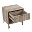 DUMBO 1.0 Nightstand from Engineered Wood in Rustic Gray - Set of 2