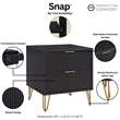 DUMBO 2.0 Nightstand from Engineered Wood in Black - Set of 2