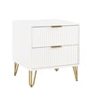DUMBO 2.0 Nightstand from Engineered Wood in White - Set of 2