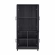 Jodie Bookcase made from Engineered Wood in Charcoal Gray - Set of 3
