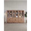 Manhattan Comfort Jodie Bookcase made from Engineered Wood in Maple - Set of 3
