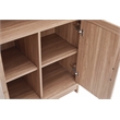 Manhattan Comfort Jodie Bookcase made from Engineered Wood in Maple - Set of 3