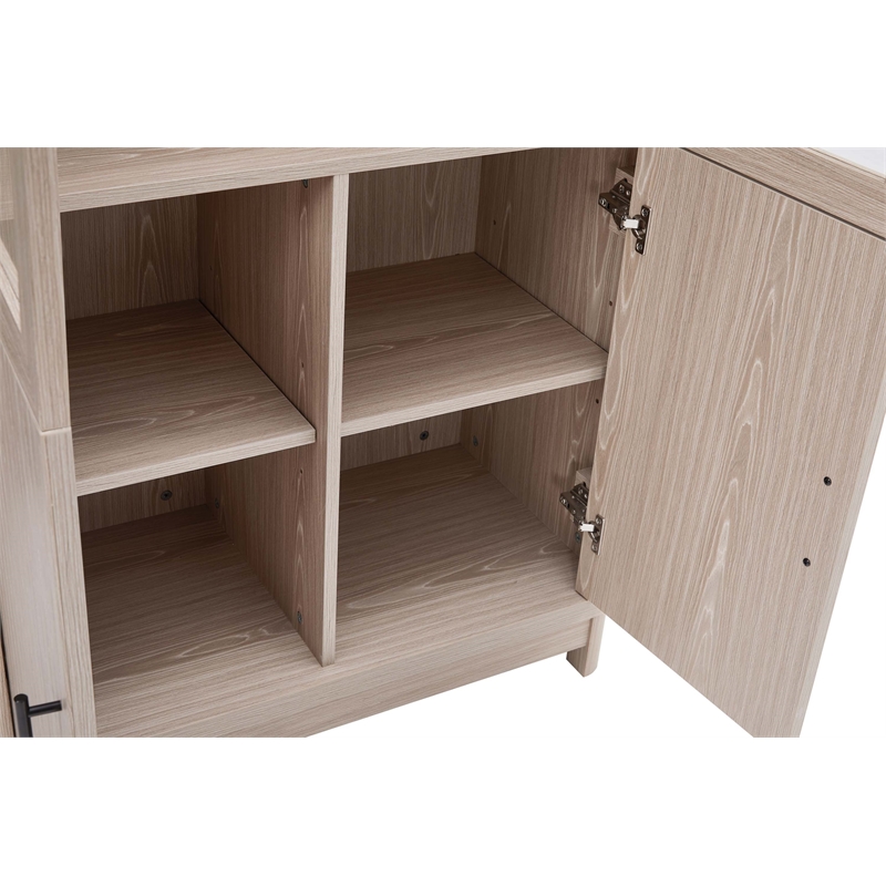 Jodie Bookcase made from Engineered Wood in Light Oak - Set of 3