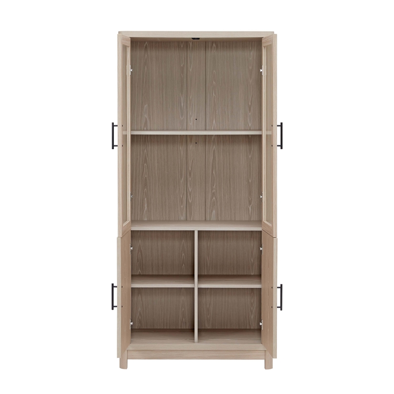 Jodie Bookcase made from Engineered Wood in Light Oak - Set of 3