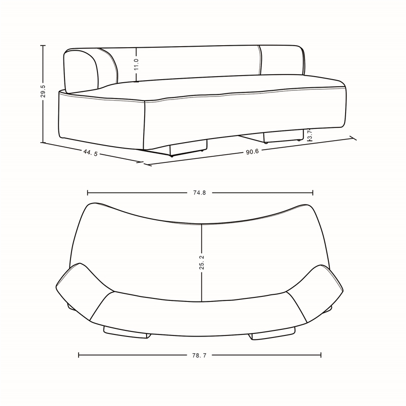 3-Piece Verandah 90.6