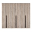 Lee Wardrobe Closet 1.0 from Engineered Wood in Rustic Gray - Set of 3
