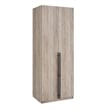 Lee Wardrobe Closet 1.0 from Engineered Wood in Rustic Gray - Set of 3