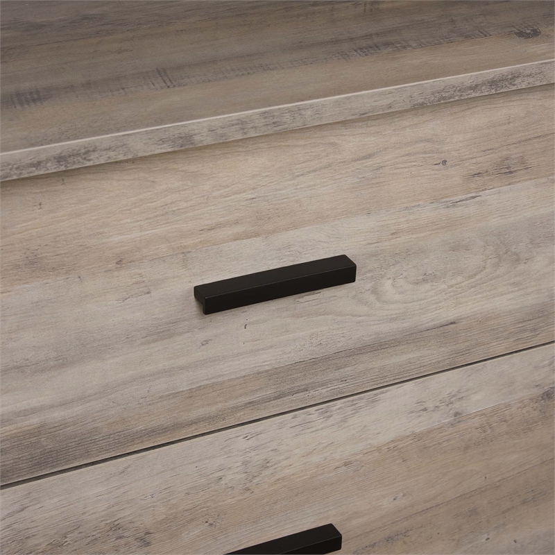 Lee Wardrobe Closet 2.0 from Engineered Wood in Rustic Gray - Set of 3