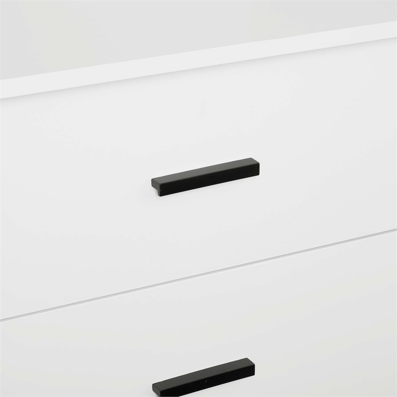Lee Wardrobe Closet 2.0 from Engineered Wood in White - Set of 3