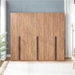 Lee Wardrobe Closet 3.0 from Engineered Wood in Golden Brown - Set of 3