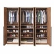Lee Wardrobe Closet 3.0 from Engineered Wood in Golden Brown - Set of 3