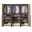 Lee Wardrobe Closet 3.0 from Engineered Wood in Golden Brown - Set of 3