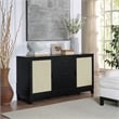 Sheridan 4-Piece Engineered Wood Bookcase TV Stand Sideboard End Table in Black