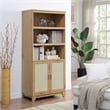 Sheridan 4-PC Engineered Wood Bookcase TV Stand Sideboard End Table in Natural