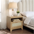Sheridan 4-PC Engineered Wood Bookcase TV Stand Sideboard End Table in Natural