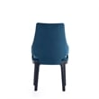 Manhattan Comfort 6-Piece Kara Solid Wood Dining Side and Arm Chairs in Blue