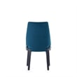 Manhattan Comfort 6-Piece Kara Solid Wood Dining Side and Arm Chairs in Blue