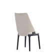 6-Piece Kara Dining Side and Arm Chairs from Solid Wood in Light Gray