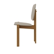 Gales Round 47.24 Dining Table from Engineered Wood in Beige - Set of 5