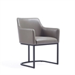Manhattan Comfort Serena 6 Piece Dining Set with Steel Base in Gray