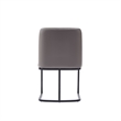 Manhattan Comfort Serena 6 Piece Dining Set with Steel Base in Gray