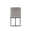 Manhattan Comfort Serena 6 Piece Dining Set with Steel Base in Light Gray