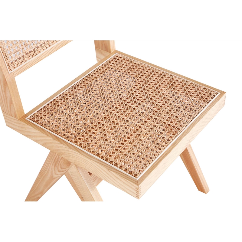 7-Piece Rockaway  70.86  Dining Set in Natural with 6 Hamlet Side and Arm Chairs