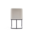 Manhattan Comfort Serena 8 Piece Dining Set with Steel Base in Cream
