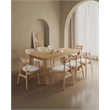9-Piece Rockaway  70.86  Dining Set from Solid Wood with 8 Colbert Dining Chairs