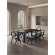 9-Piece Rockaway Dining Set from Solid Wood with 8 Hamlet Side and Arm Chairs
