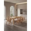 9-Piece Rockaway Dining Set from Solid Wood with 8 Hamlet Side and Arm Chairs