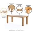 9-Piece Rockaway Dining Set from Solid Wood with 8 Hamlet Side and Arm Chairs