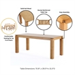 9-Piece Rockaway Dining Set from Solid Wood with 8 Paragon 1.0 Dining Chairs