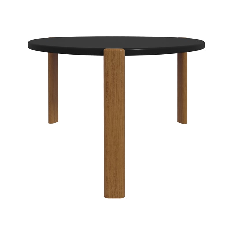 Manhattan Comfort Gales Coffee Table from Engineered Wood in Matte Black