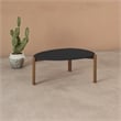 Manhattan Comfort Gales Coffee Table from Engineered Wood in Matte Black