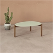 Manhattan Comfort Gales Coffee Table Engineered Wood in Pistachio Green