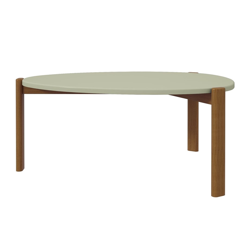 Manhattan Comfort Gales Coffee Table Engineered Wood in Pistachio Green