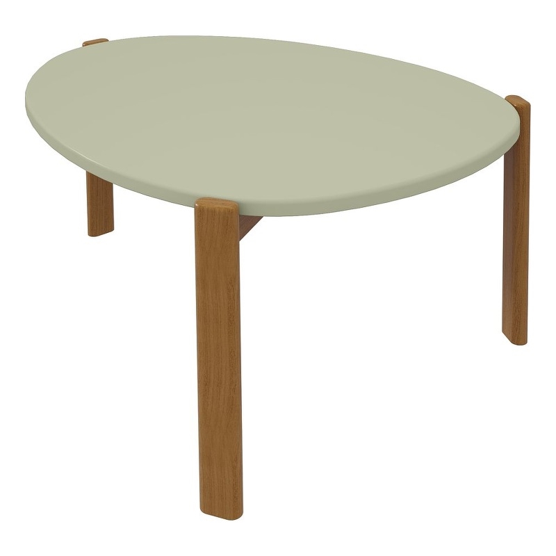 Manhattan Comfort Gales Coffee Table Engineered Wood in Pistachio Green
