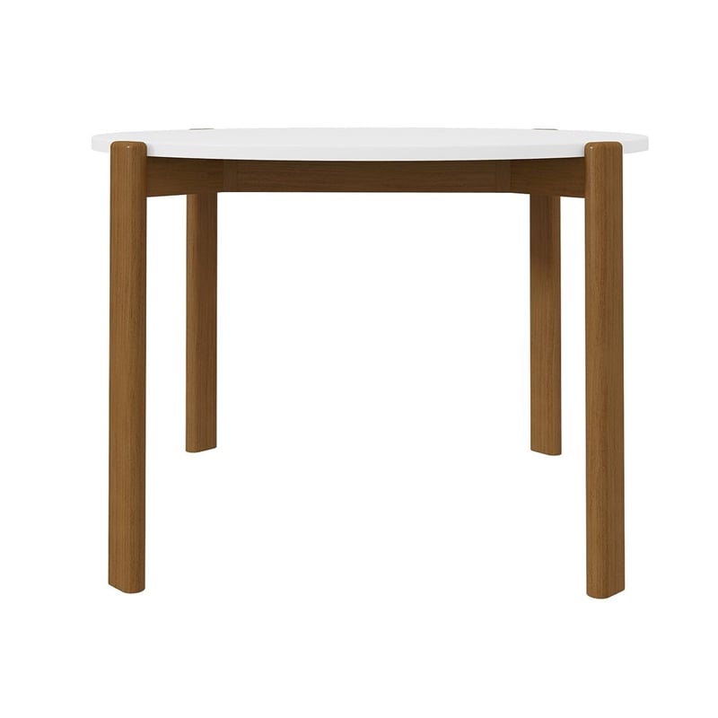Manhattan Comfort Gales Round 46.54 Dining Table from Engineered Wood in White