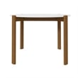 Manhattan Comfort Gales Round 46.54 Dining Table from Engineered Wood in White