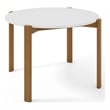 Manhattan Comfort Gales Round 46.54 Dining Table from Engineered Wood in White