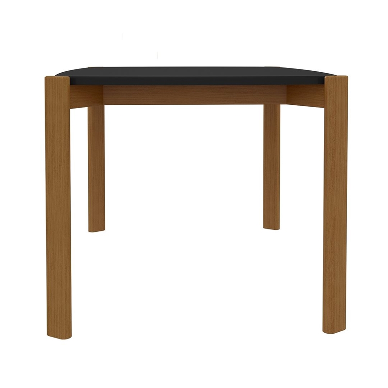 Manhattan Comfort Gales 47.24 Dining Table from Engineered Wood in Matte Black