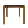 Manhattan Comfort Gales 47.24 Dining Table from Engineered Wood in Matte Black
