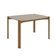 Manhattan Comfort Gales 47.24 Dining Table from Engineered Wood in Beige